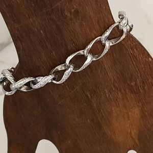 MONET Silver-tone Large Link Classic Bracelet